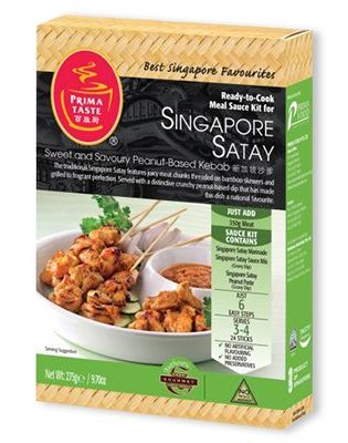Prima Taste Singapore Satay Ready-to-Cook Meal Sauce Kit