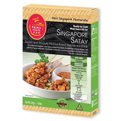 Prima Taste Singapore Satay Ready-to-Cook Meal Sauce Kit