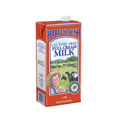 Harvey Fresh UHT Lactose Free Full Cream Milk 1L