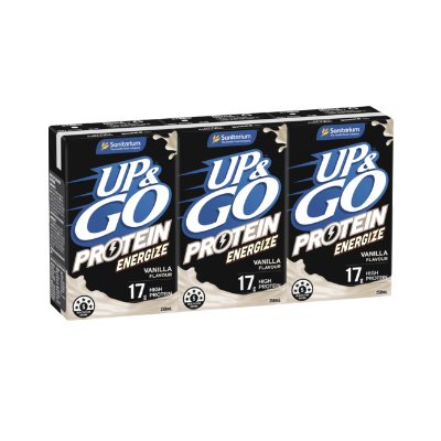 Sanitarium Up & Go Protein Energize Vanilla 3x250ml