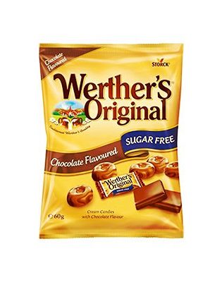 Storck Werther's Original Chocolate Flavoured Sugar Free 60g